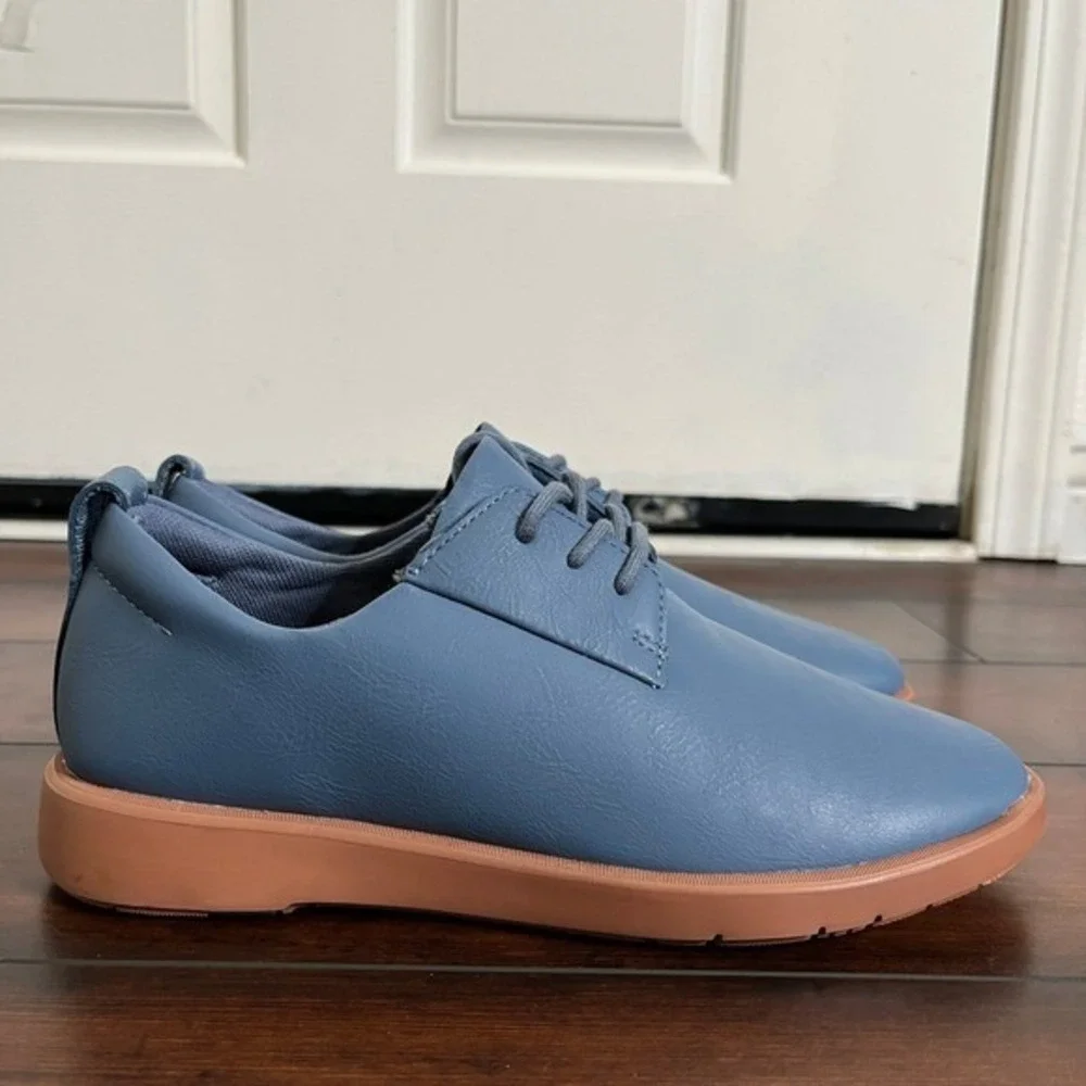 Ponto Women's The Pacific Leather Sneakers Water Repellent  Blue size‎ 7 New